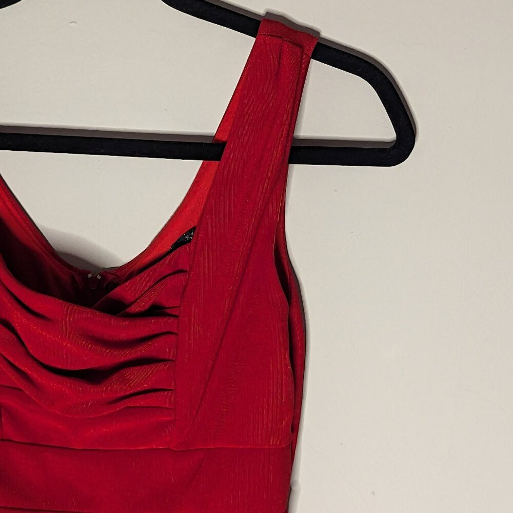 RUBY ROX | Red Vintage Y2K Mini Bodycon Dress